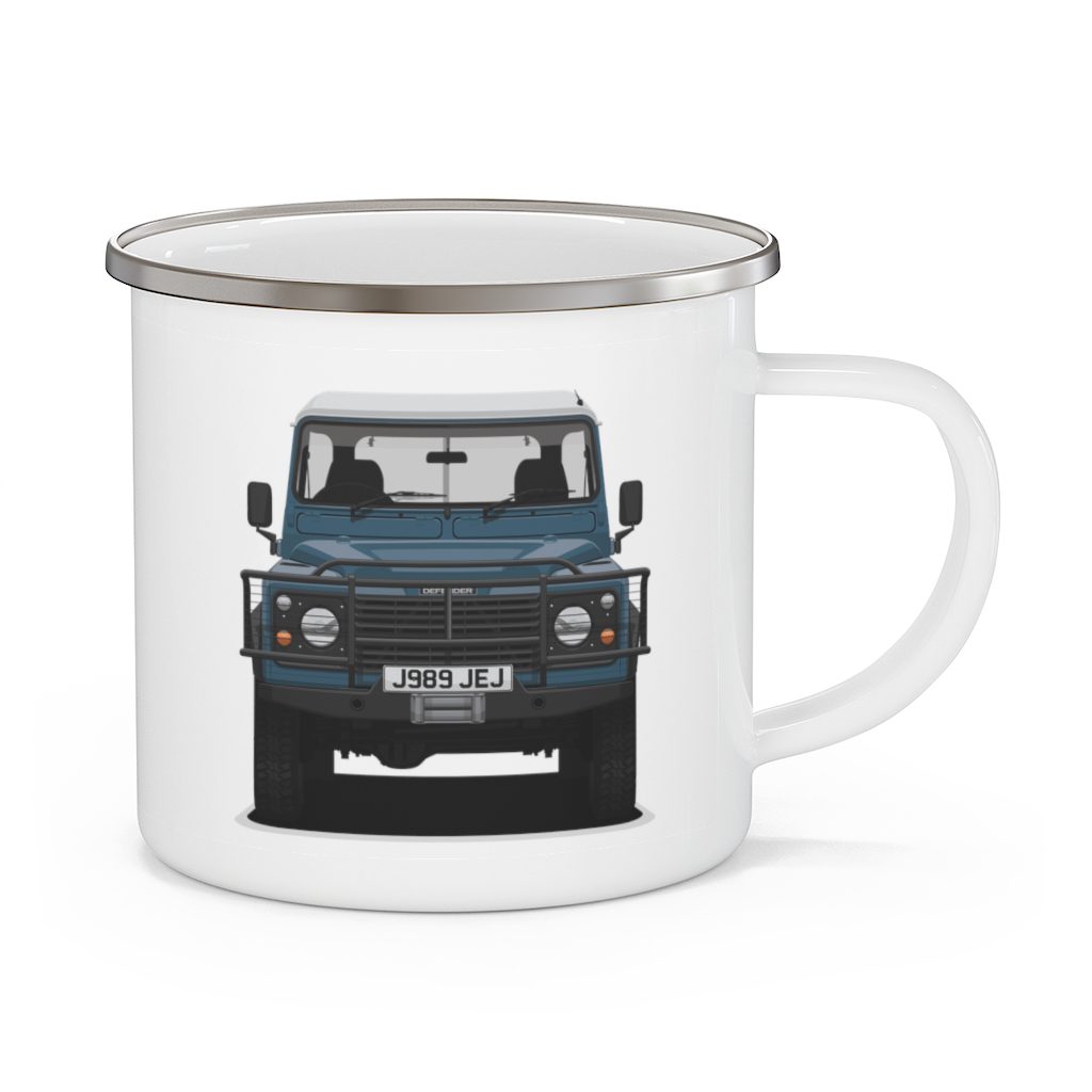 Land Rover Defender 110 HiCap - "Farm Truck" - Enamel Camping Mug