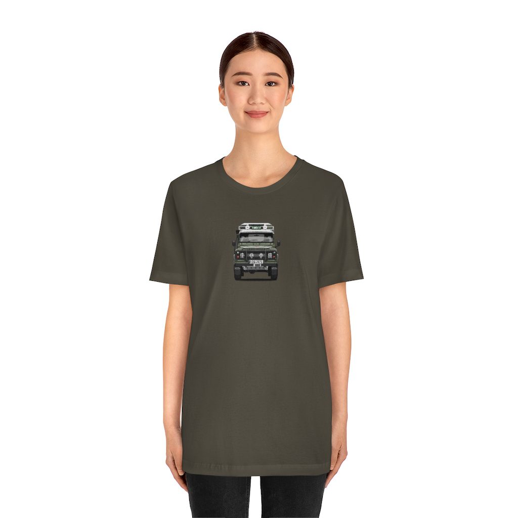 "Sarge" - Land Rover Defender 110 - Unisex T-Shirt - Bishop+Rook - Image 11