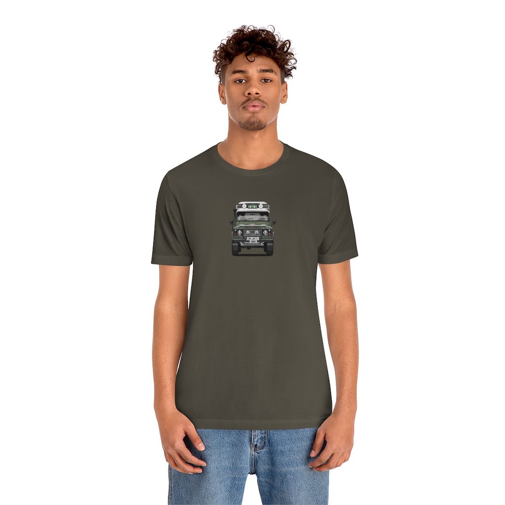 "Sarge" - Land Rover Defender 110 - Unisex T-Shirt - Bishop+Rook - Image 12