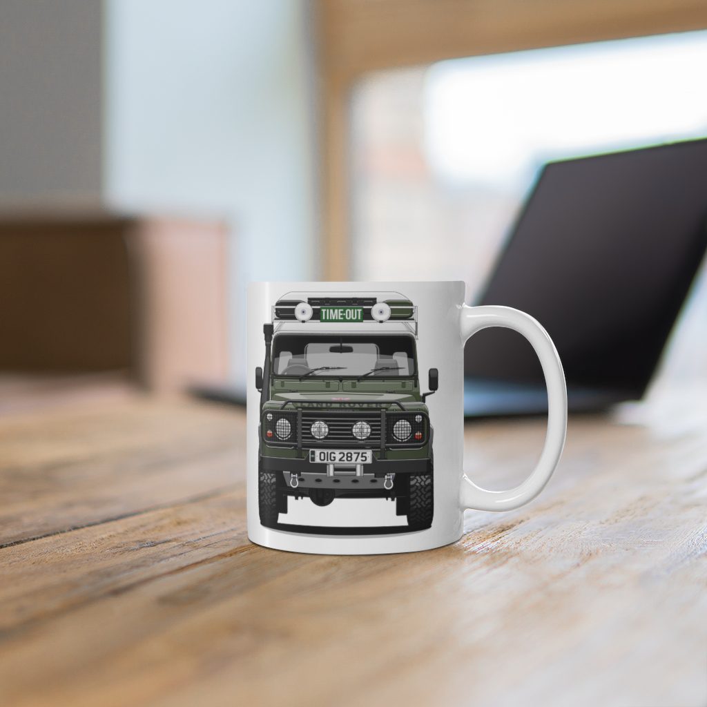“Sarge” – Land Rover Defender 110 - Mug 11oz - Image 6