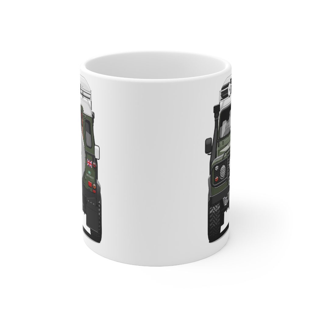 “Sarge” – Land Rover Defender 110 - Mug 11oz - Image 2