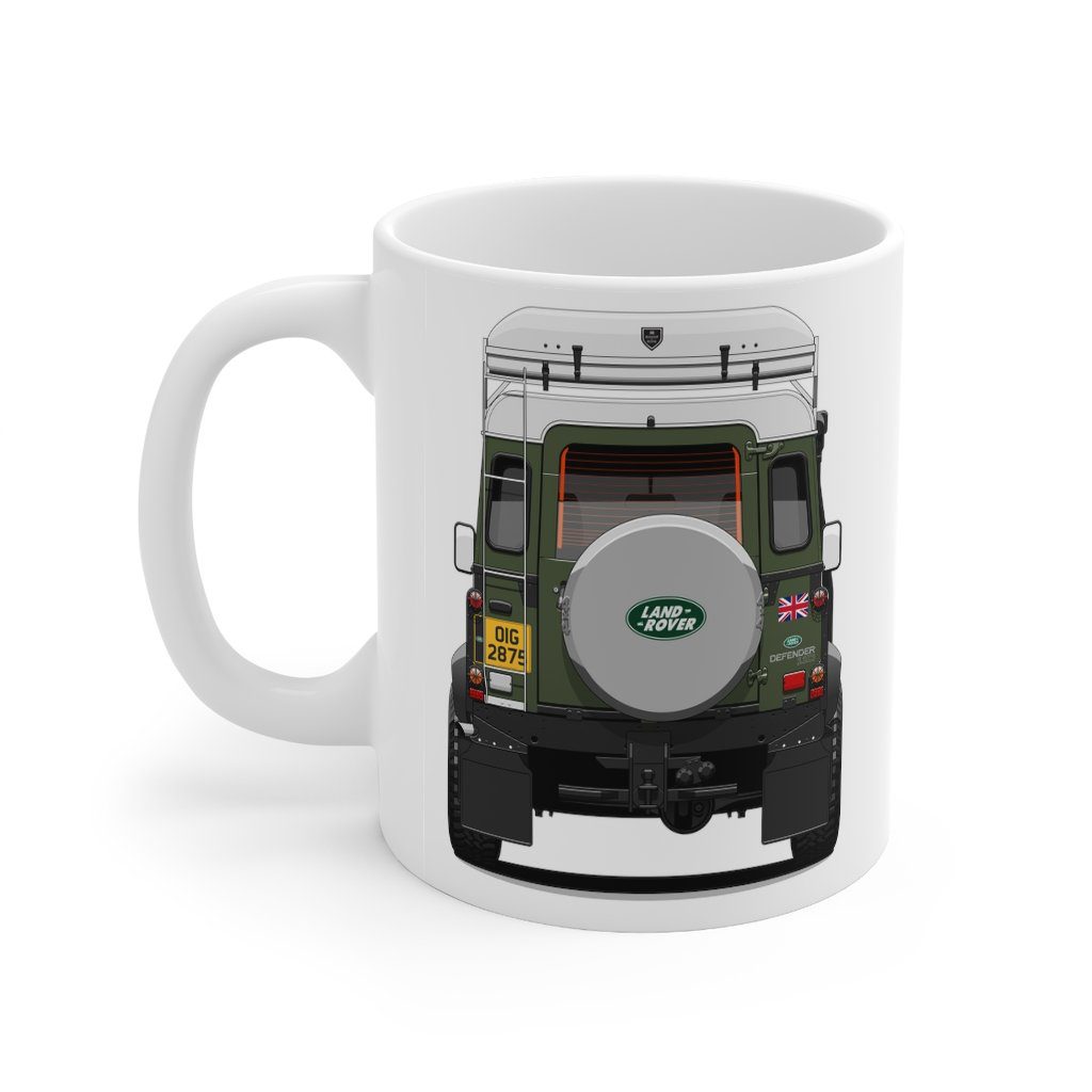 “Sarge” – Land Rover Defender 110 - Mug 11oz - Image 3