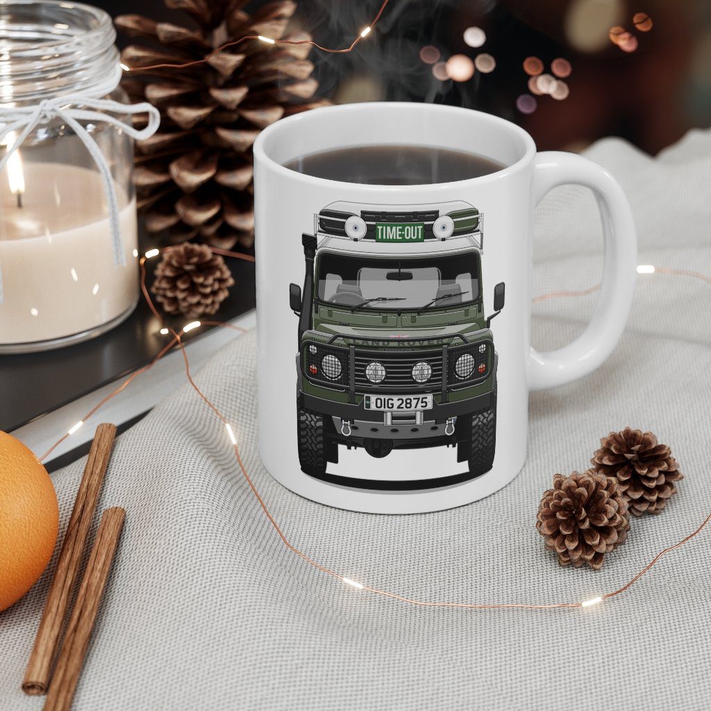 “Sarge” – Land Rover Defender 110 - Mug 11oz - Image 4
