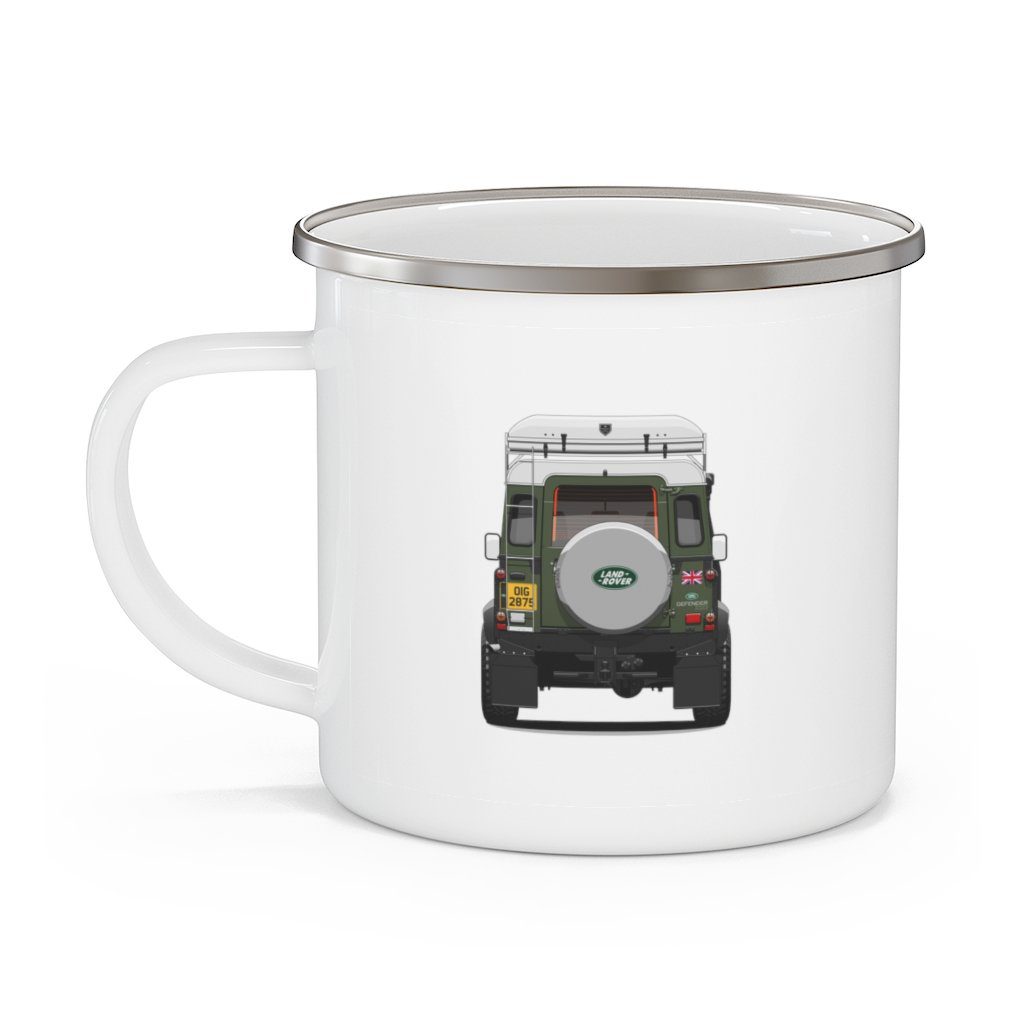 “Sarge” – Land Rover Defender 110 - Enamel Camping Mug - Image 3