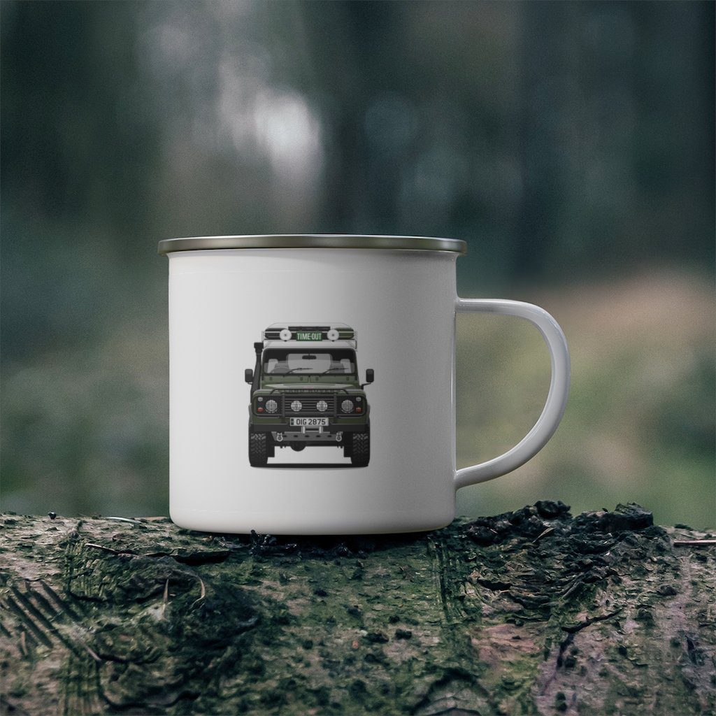 “Sarge” – Land Rover Defender 110 - Enamel Camping Mug - Image 4