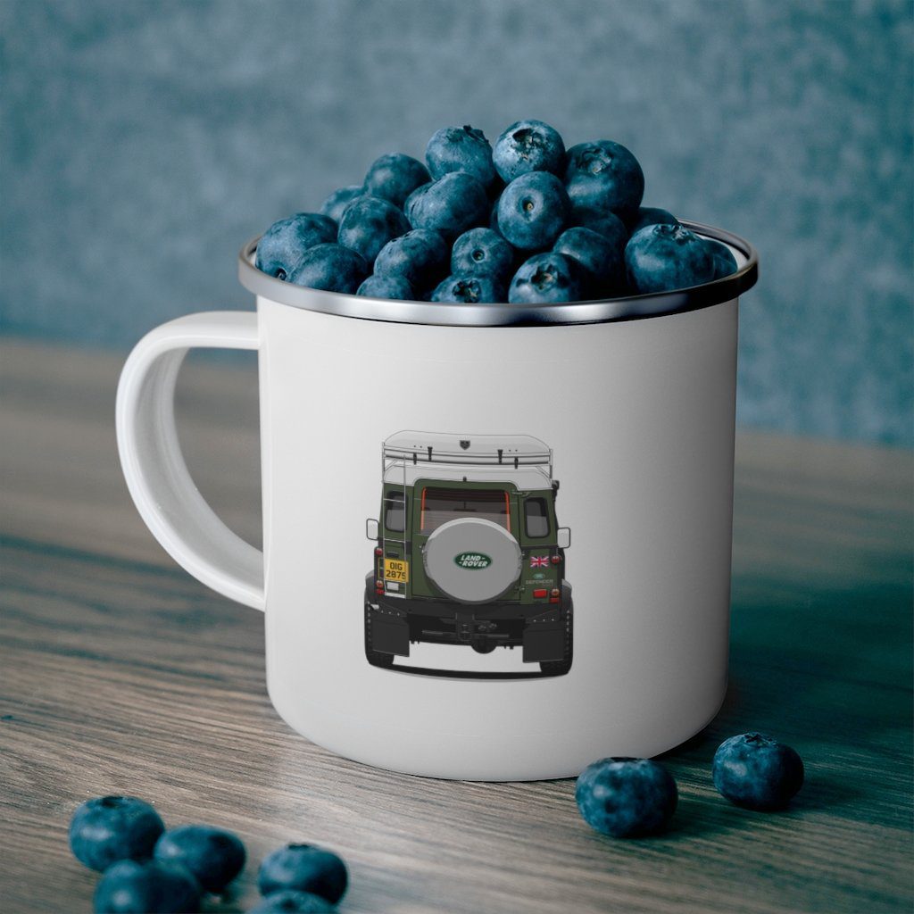 “Sarge” – Land Rover Defender 110 - Enamel Camping Mug - Image 5