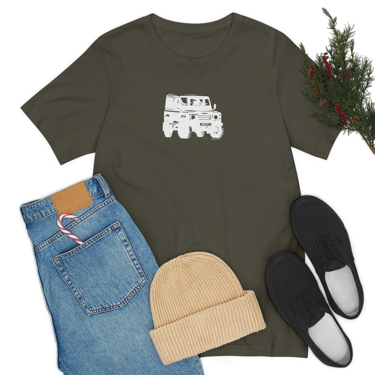 Project Rebel II - Land Rover Defender 90 - Unisex Jersey Short Sleeve Tee - Image 48