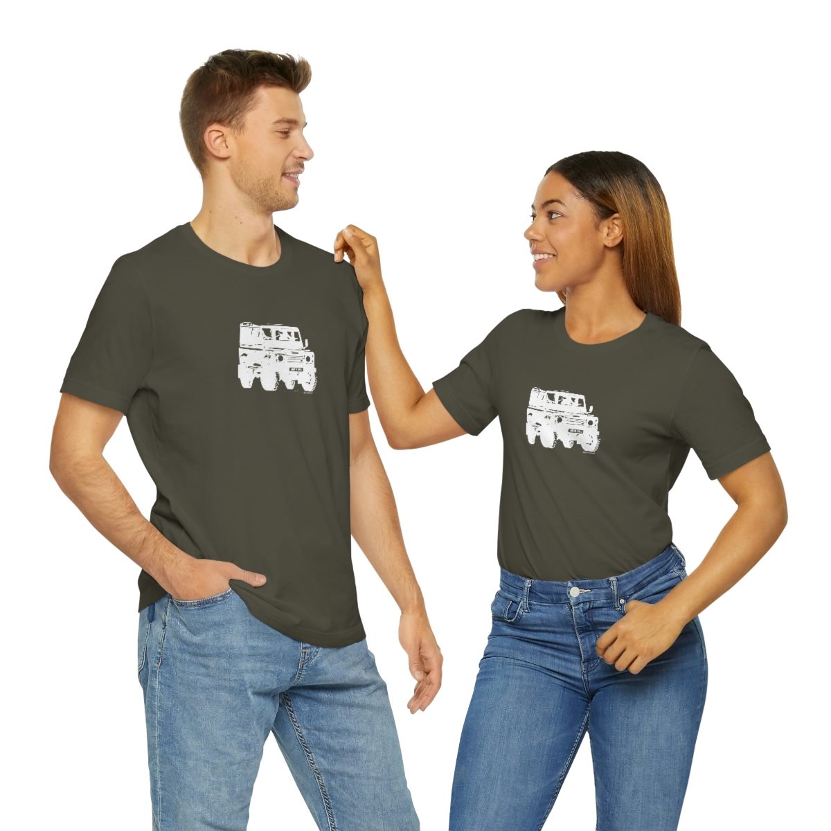 Project Rebel II - Land Rover Defender 90 - Unisex Jersey Short Sleeve Tee - Image 50