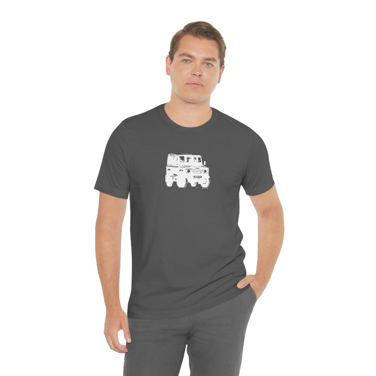 Project Rebel II - Land Rover Defender 90 - Unisex Jersey Short Sleeve Tee - Image 76