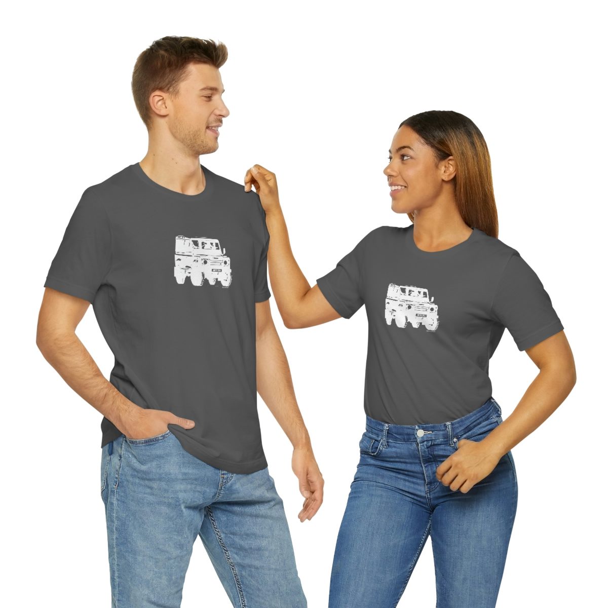 Project Rebel II - Land Rover Defender 90 - Unisex Jersey Short Sleeve Tee - Image 80