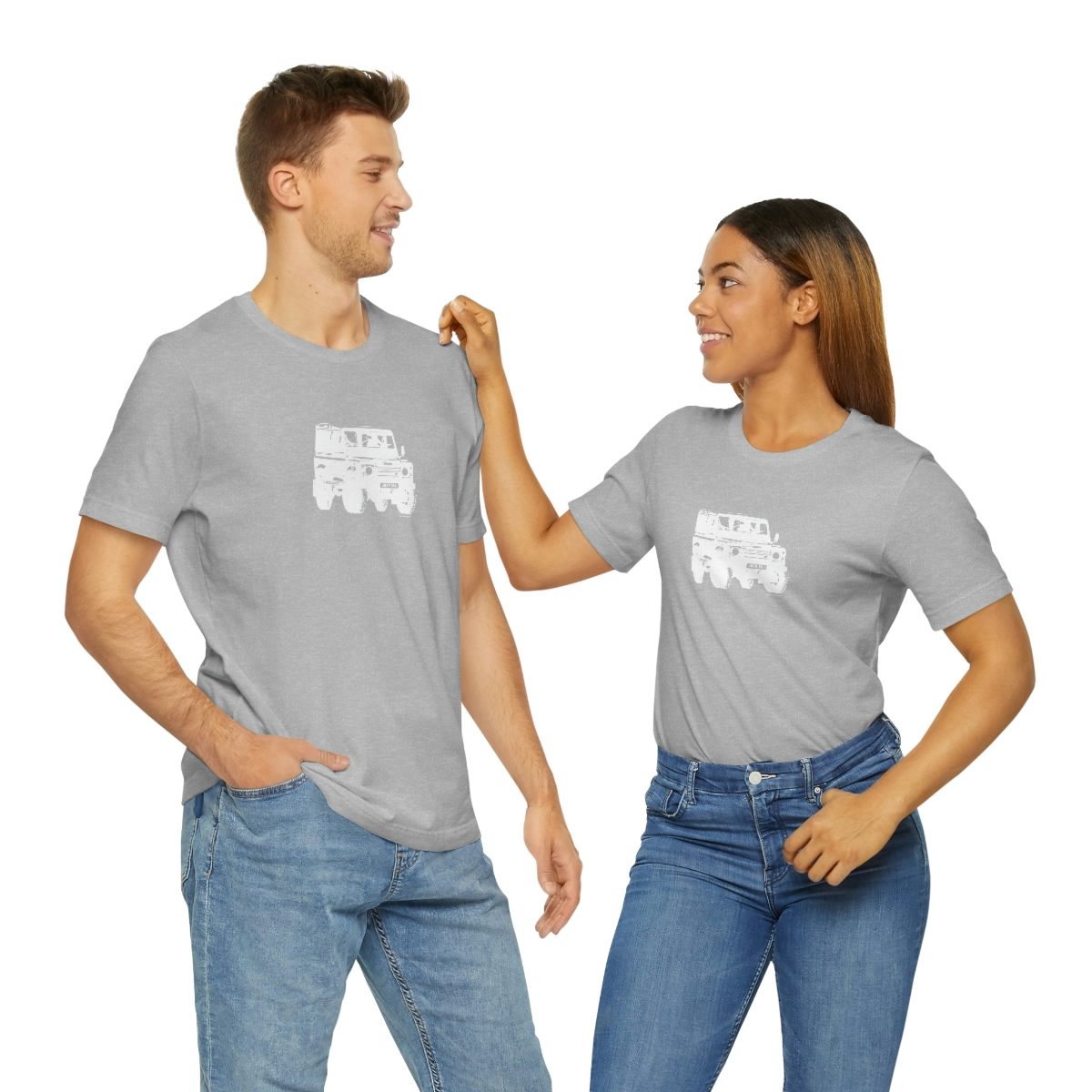 Project Rebel II - Land Rover Defender 90 - Unisex Jersey Short Sleeve Tee - Image 70