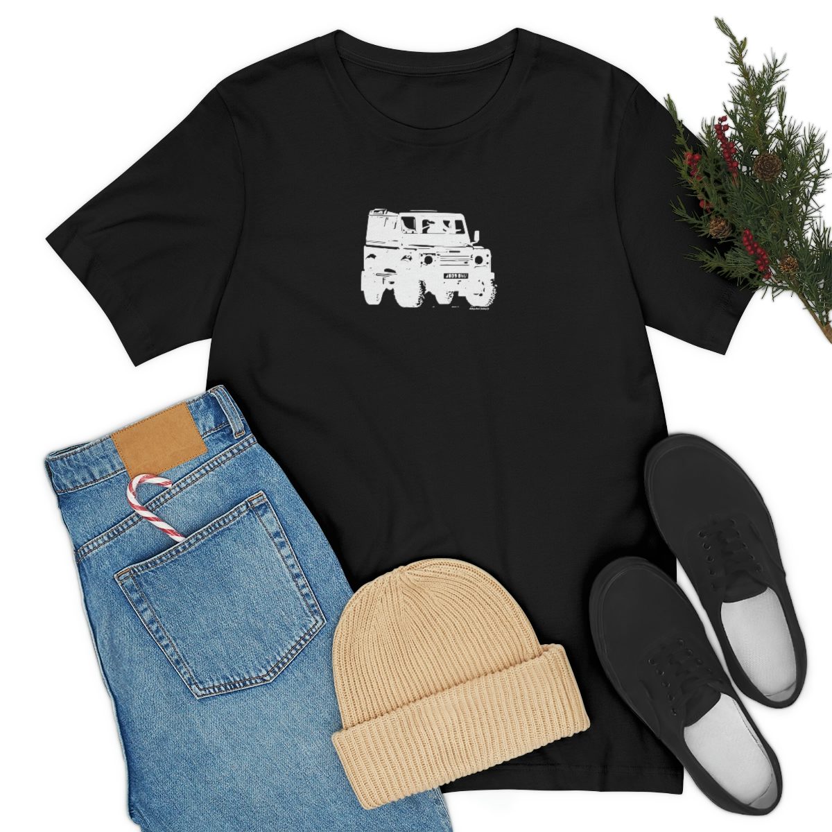 Project Rebel II - Land Rover Defender 90 - Unisex Jersey Short Sleeve Tee - Image 28