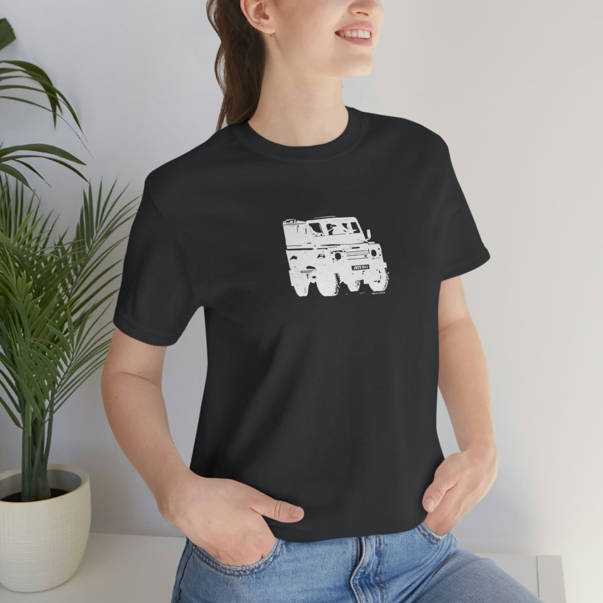Project Rebel II - Land Rover Defender 90 - Unisex Jersey Short Sleeve Tee - Image 7