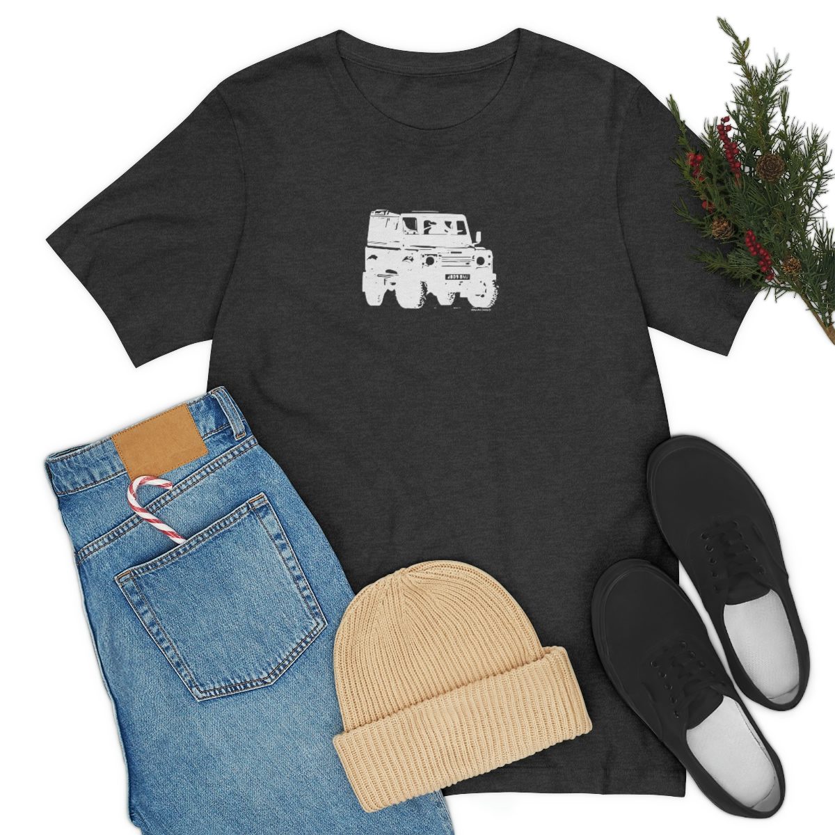 Project Rebel II - Land Rover Defender 90 - Unisex Jersey Short Sleeve Tee - Image 88
