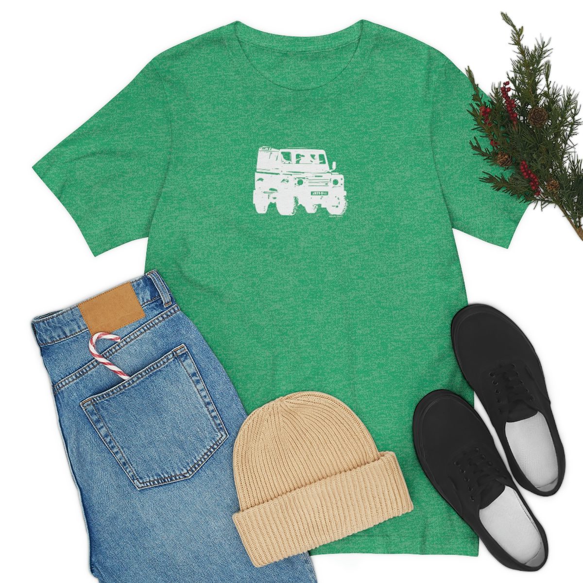 Project Rebel II - Land Rover Defender 90 - Unisex Jersey Short Sleeve Tee - Image 58