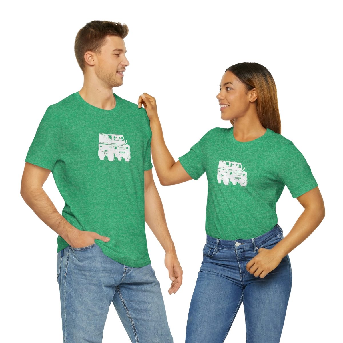 Project Rebel II - Land Rover Defender 90 - Unisex Jersey Short Sleeve Tee - Image 60