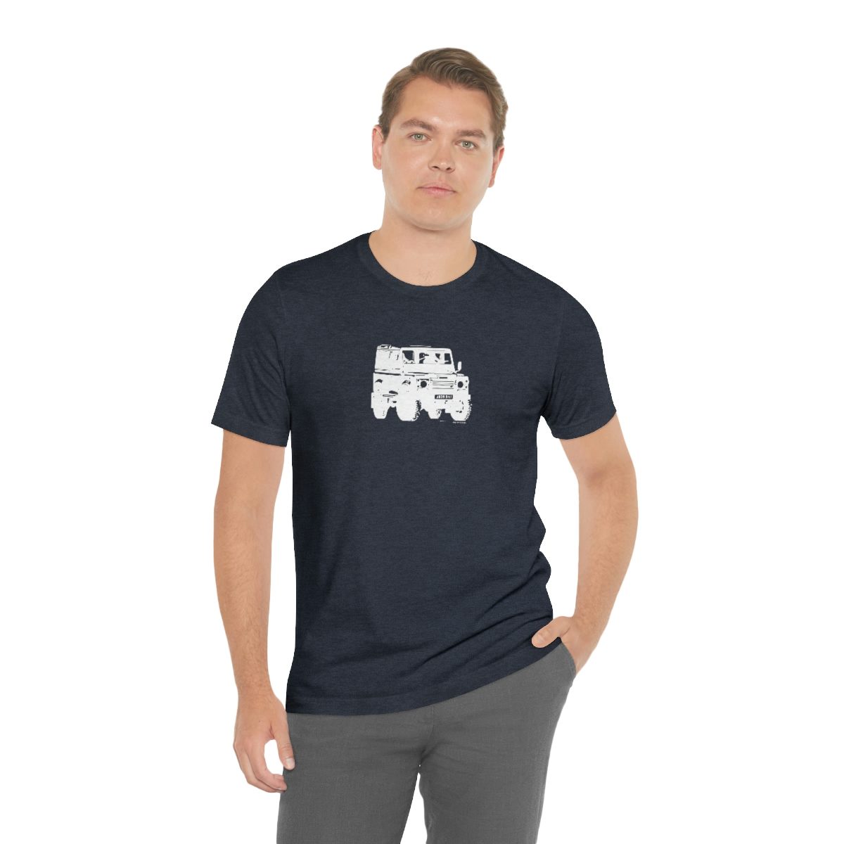 Project Rebel II - Land Rover Defender 90 - Unisex Jersey Short Sleeve Tee - Image 96
