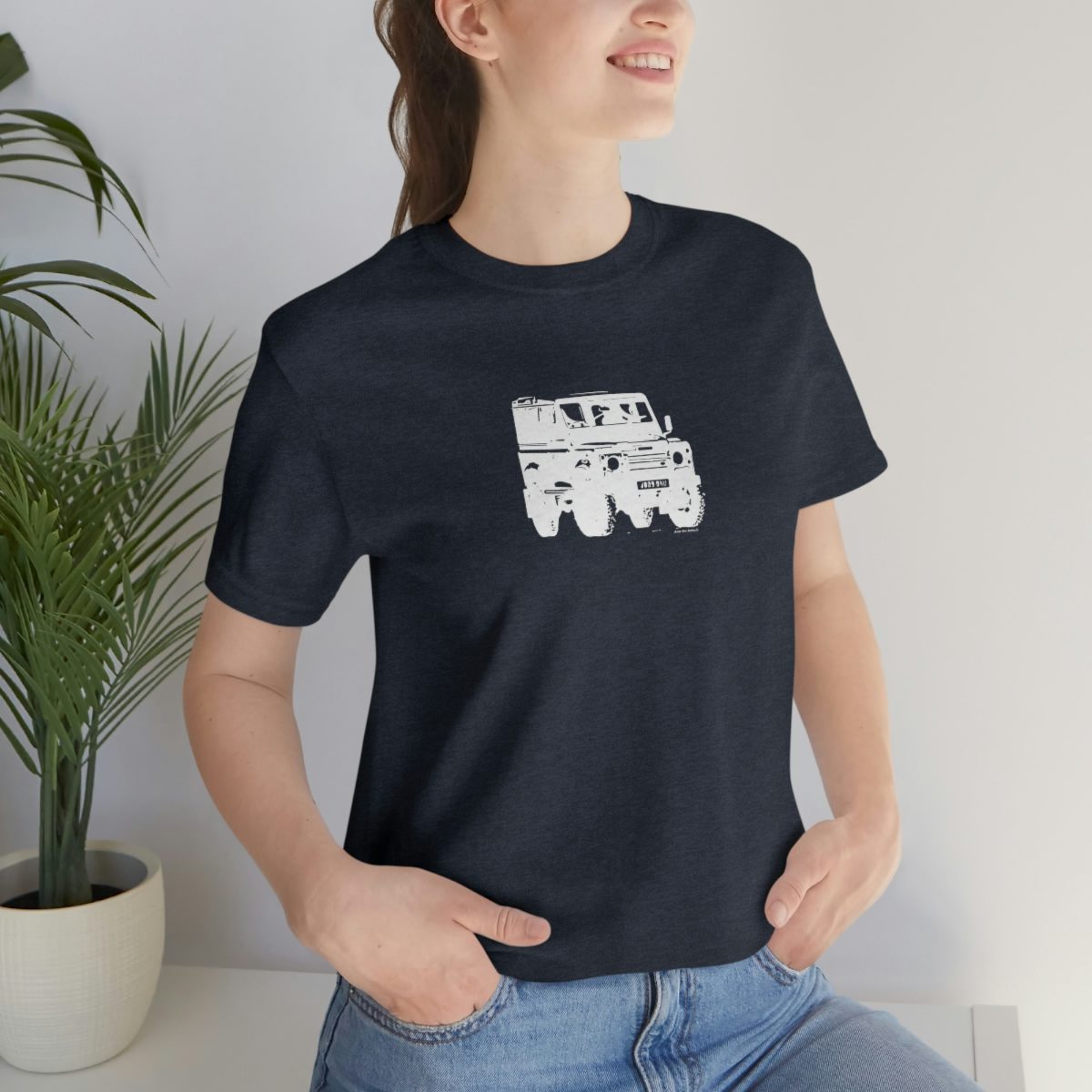Project Rebel II - Land Rover Defender 90 - Unisex Jersey Short Sleeve Tee - Image 97