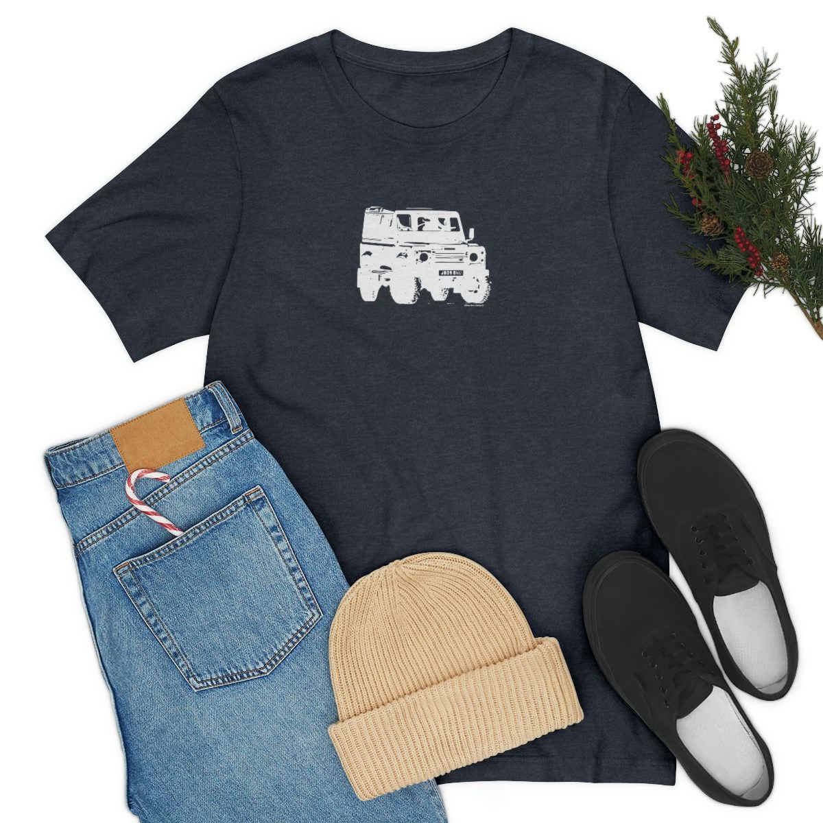 Project Rebel II - Land Rover Defender 90 - Unisex Jersey Short Sleeve Tee - Image 98