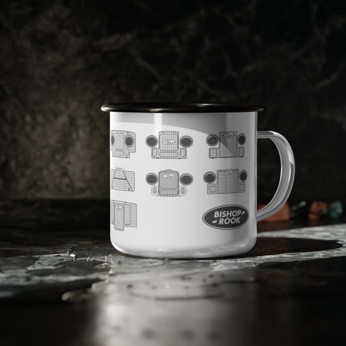 Bishop+Rook - Heritage Grille Collection - Enamel Camp Cup - Image 4