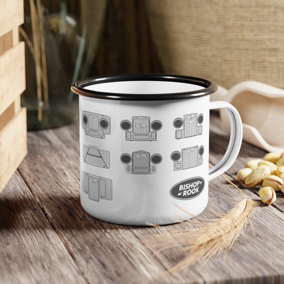 Bishop+Rook - Heritage Grille Collection - Enamel Camp Cup - Image 5