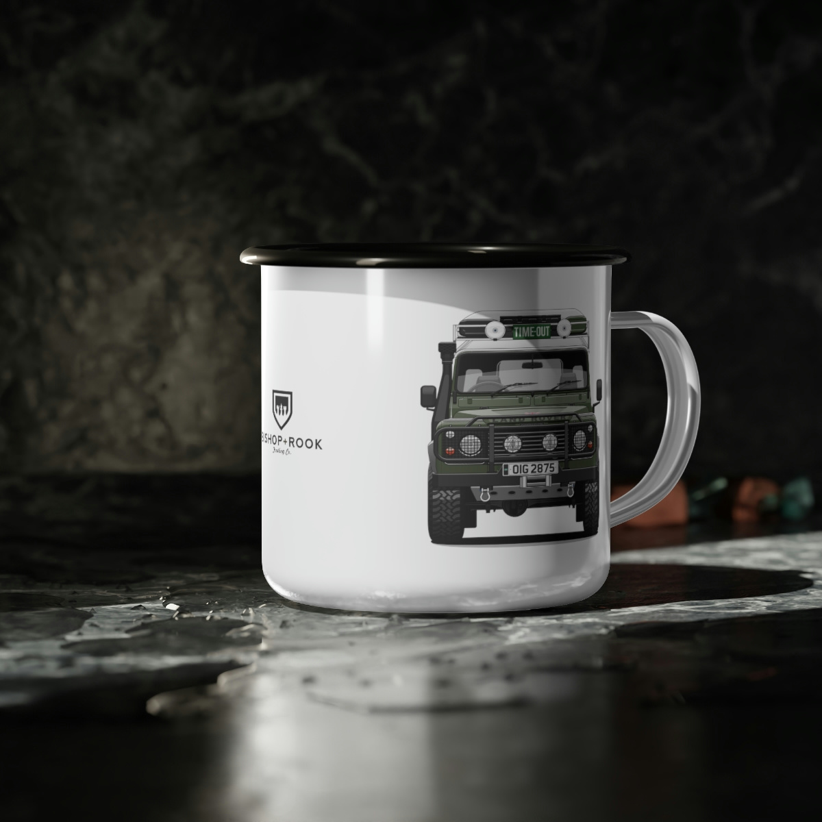 Land Rover Defender 110 - "Sarge" Enamel Camp Cup - Image 4