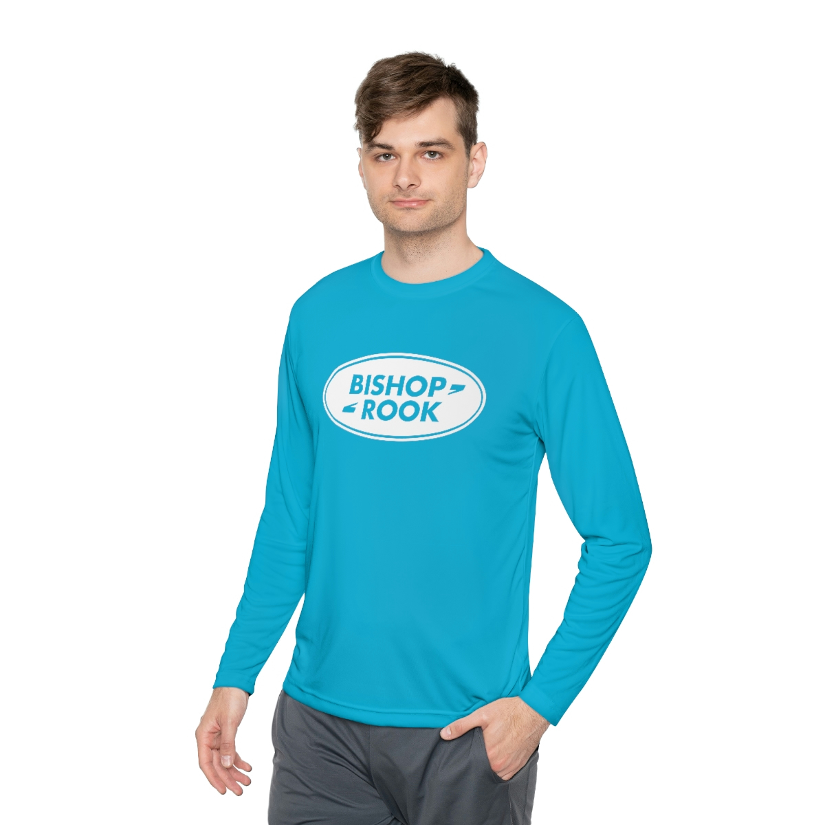 Bishop+Rook Oval - Unisex Lightweight Long Sleeve Tee - Image 23
