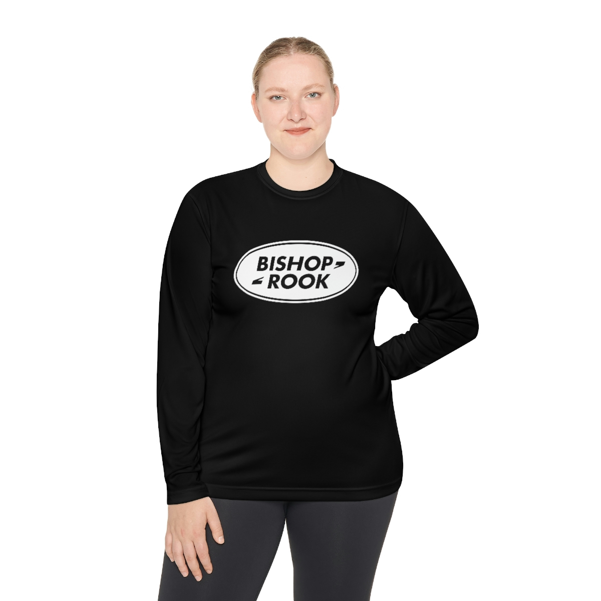 Bishop+Rook Oval - Unisex Lightweight Long Sleeve Tee - Image 16