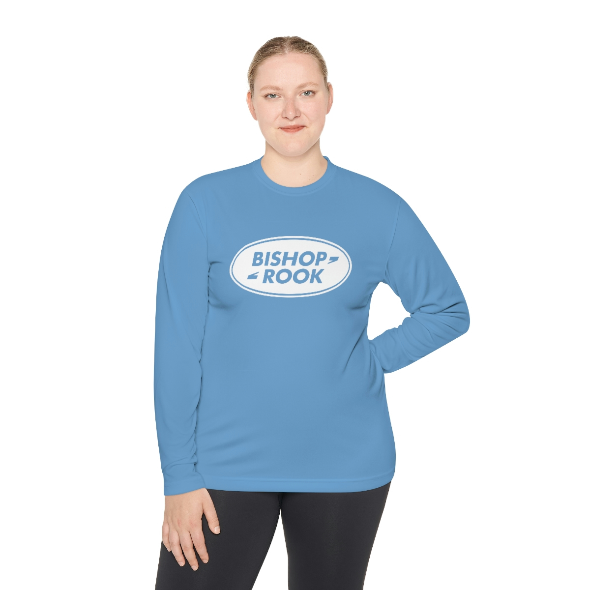 Bishop+Rook Oval - Unisex Lightweight Long Sleeve Tee - Image 4