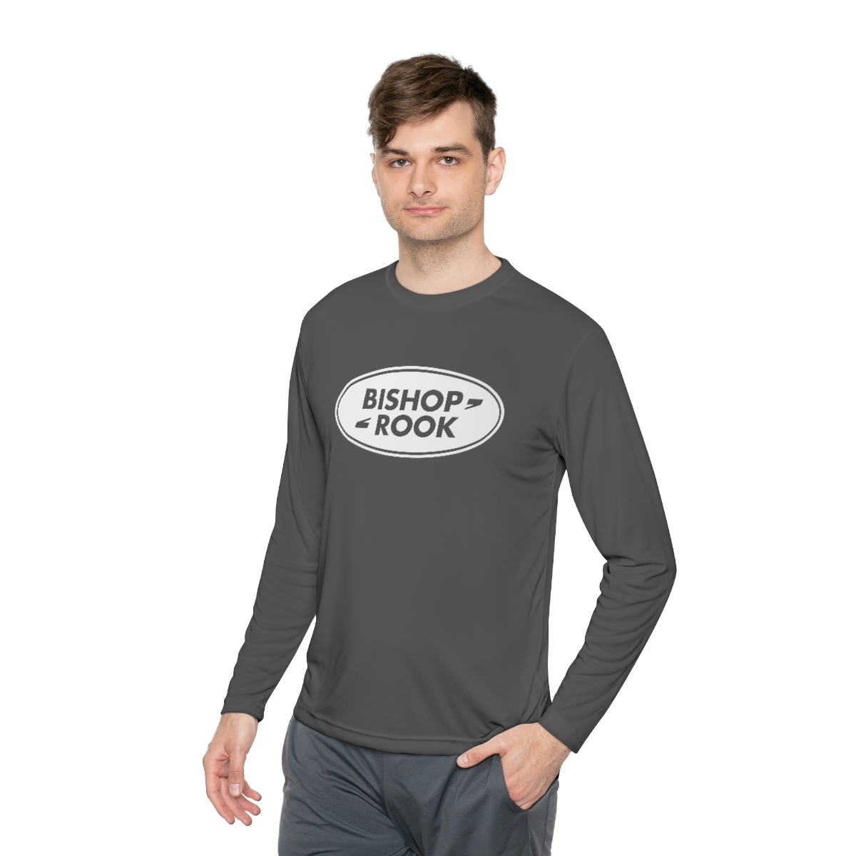 Bishop+Rook Oval - Unisex Lightweight Long Sleeve Tee - Image 11