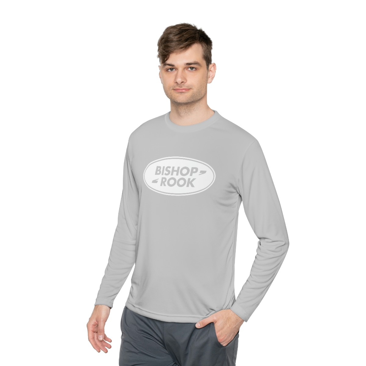 Bishop+Rook Oval - Unisex Lightweight Long Sleeve Tee - Image 7