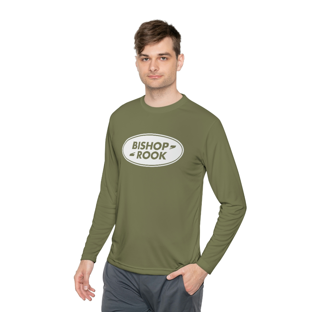 Bishop+Rook Oval - Unisex Lightweight Long Sleeve Tee - Image 19