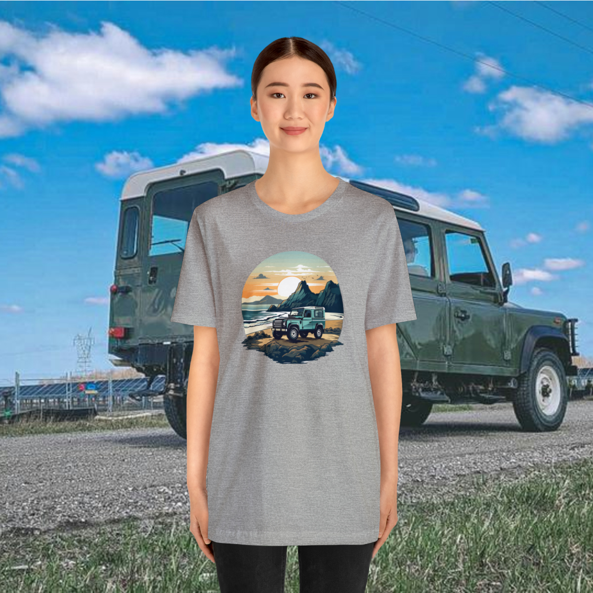 Land Rover Defender 90 - Beach Time - Bishop+Rook Tee - Image 111
