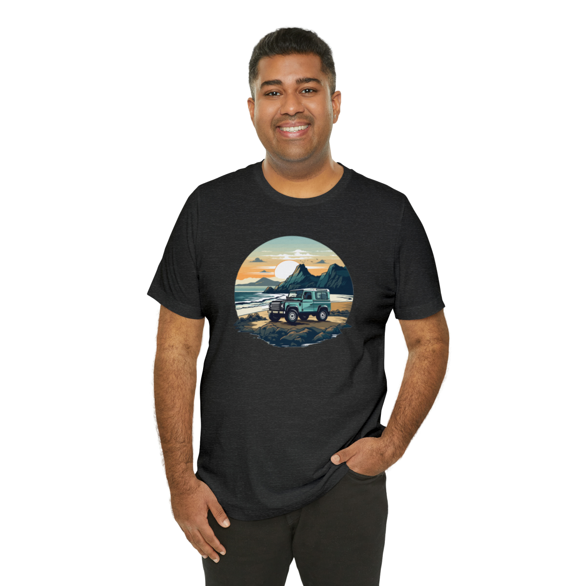 Land Rover Defender 90 - Beach Time - Bishop+Rook Tee - Image 140