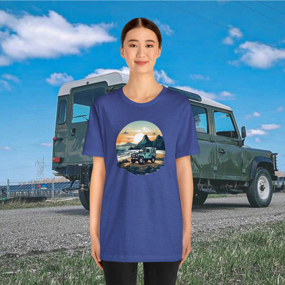Land Rover Defender 90 - Beach Time - Bishop+Rook Tee - Image 123