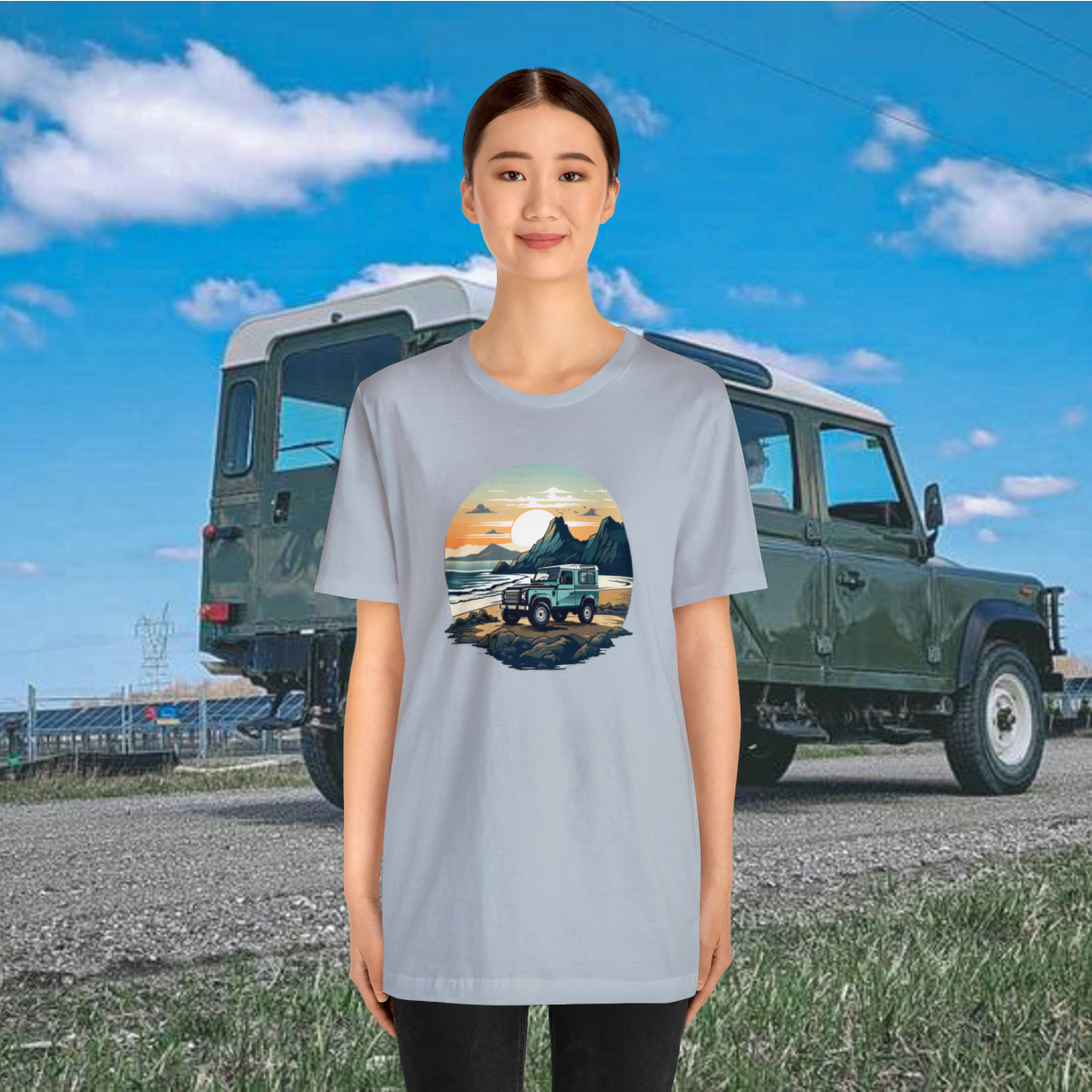 Land Rover Defender 90 - Beach Time - Bishop+Rook Tee - Image 99