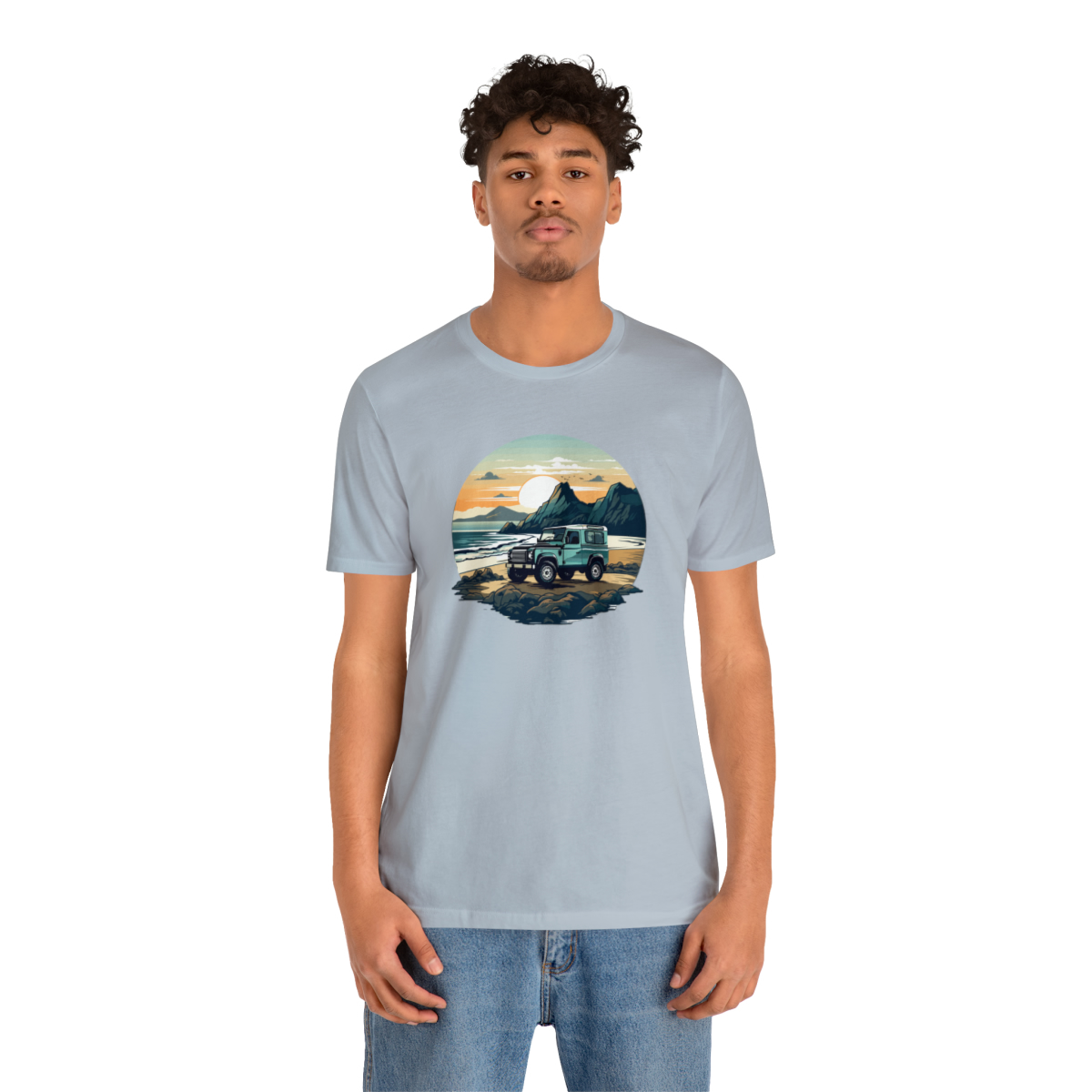 Land Rover Defender 90 - Beach Time - Bishop+Rook Tee - Image 100