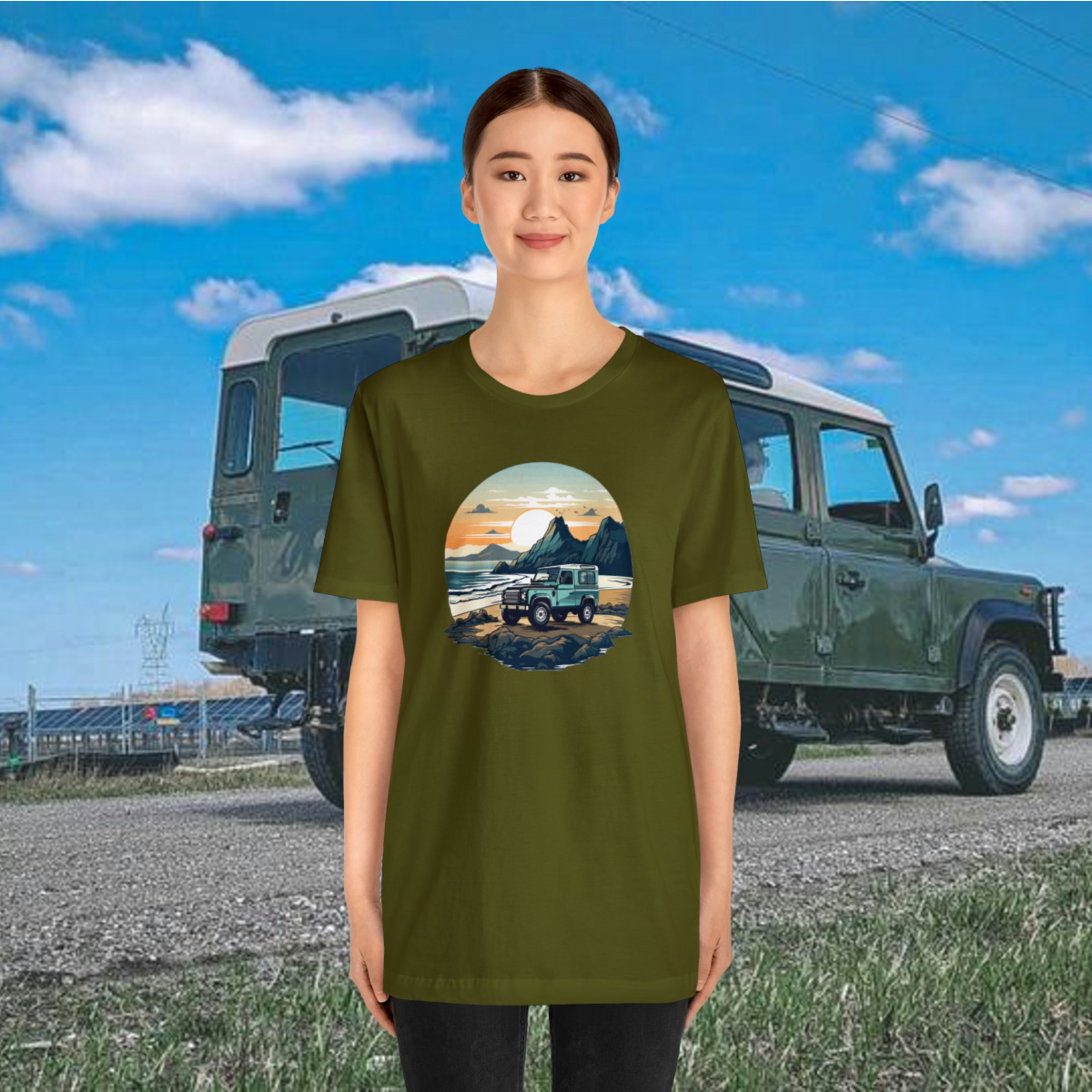 Land Rover Defender 90 - Beach Time - Bishop+Rook Tee - Image 75
