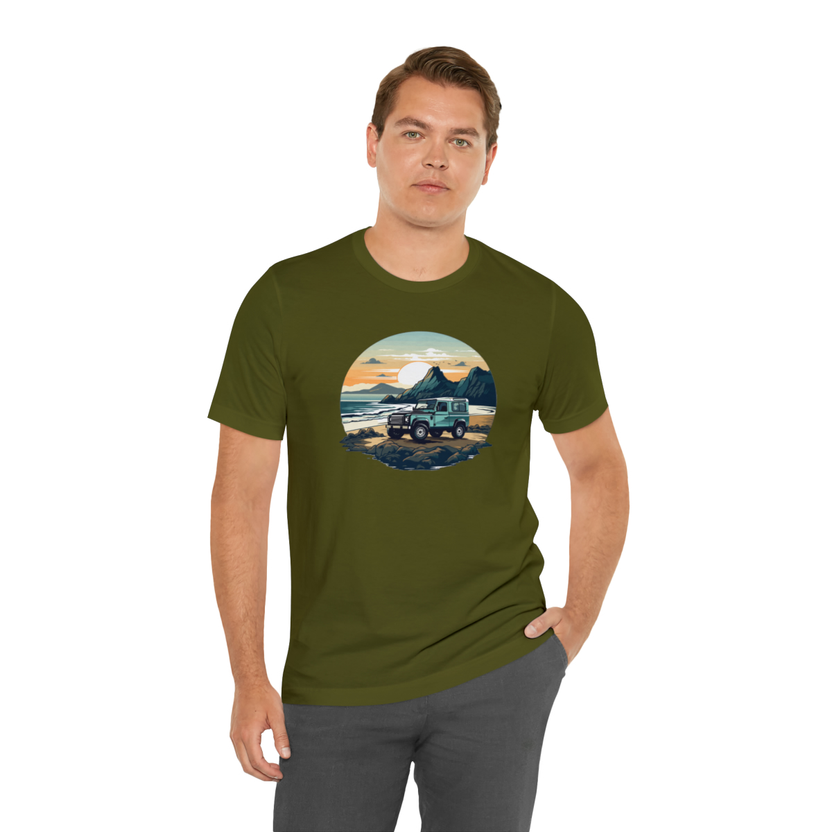 Land Rover Defender 90 - Beach Time - Bishop+Rook Tee - Image 78