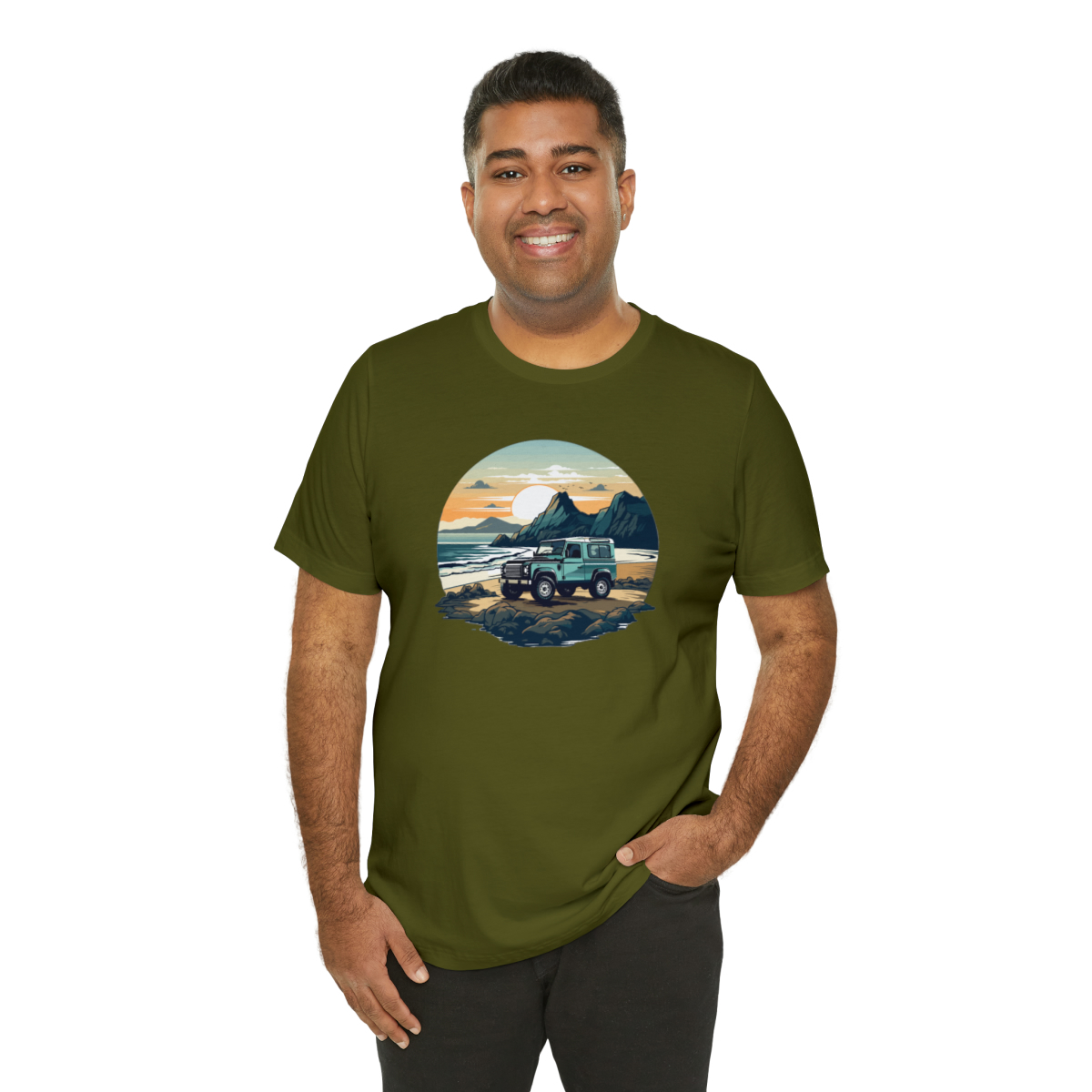 Land Rover Defender 90 - Beach Time - Bishop+Rook Tee - Image 80