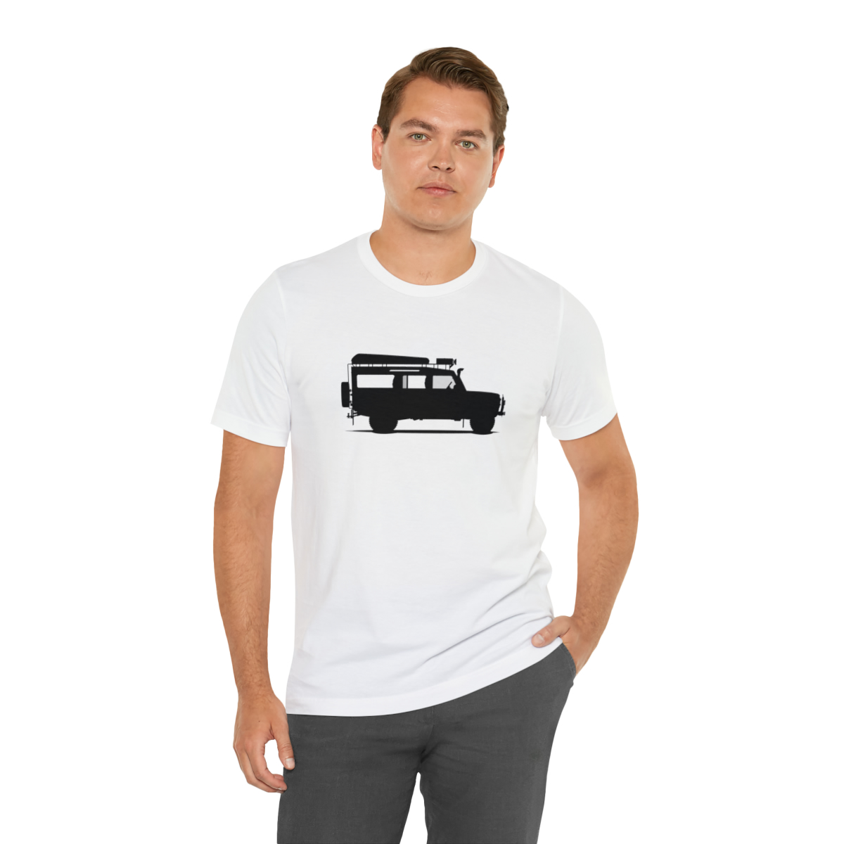 Land Rover Defender 110 - Sarge - Unisex Jersey Short Sleeve Tee - Image 18