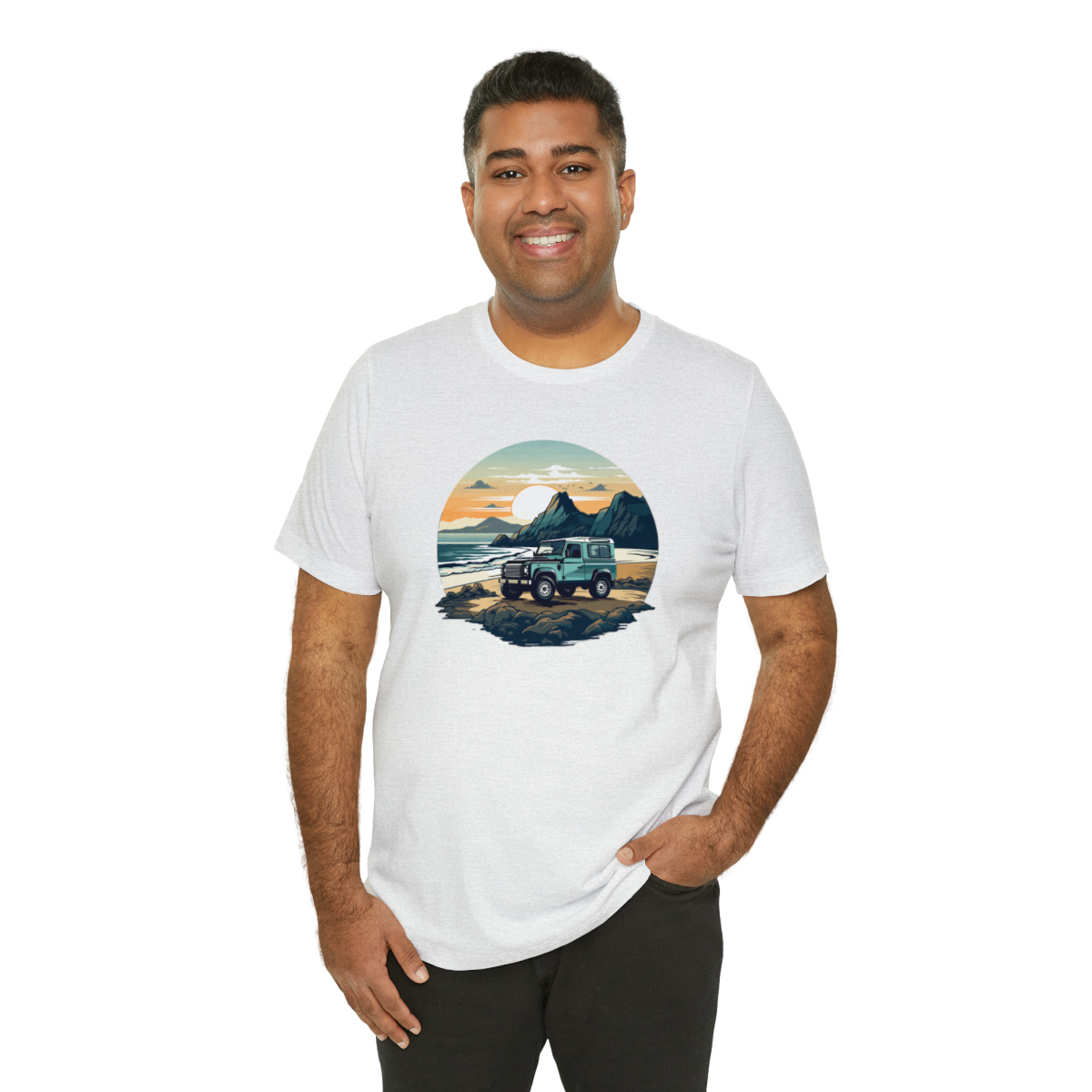 Land Rover Defender 90 - Beach Time - Bishop+Rook Tee - Image 32