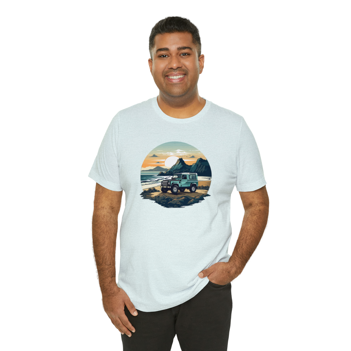 Land Rover Defender 90 - Beach Time - Bishop+Rook Tee - Image 92