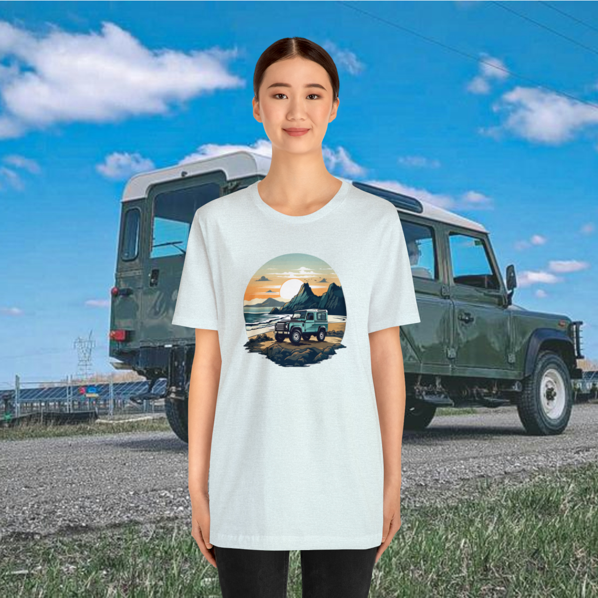Land Rover Defender 90 - Beach Time - Bishop+Rook Tee - Image 87