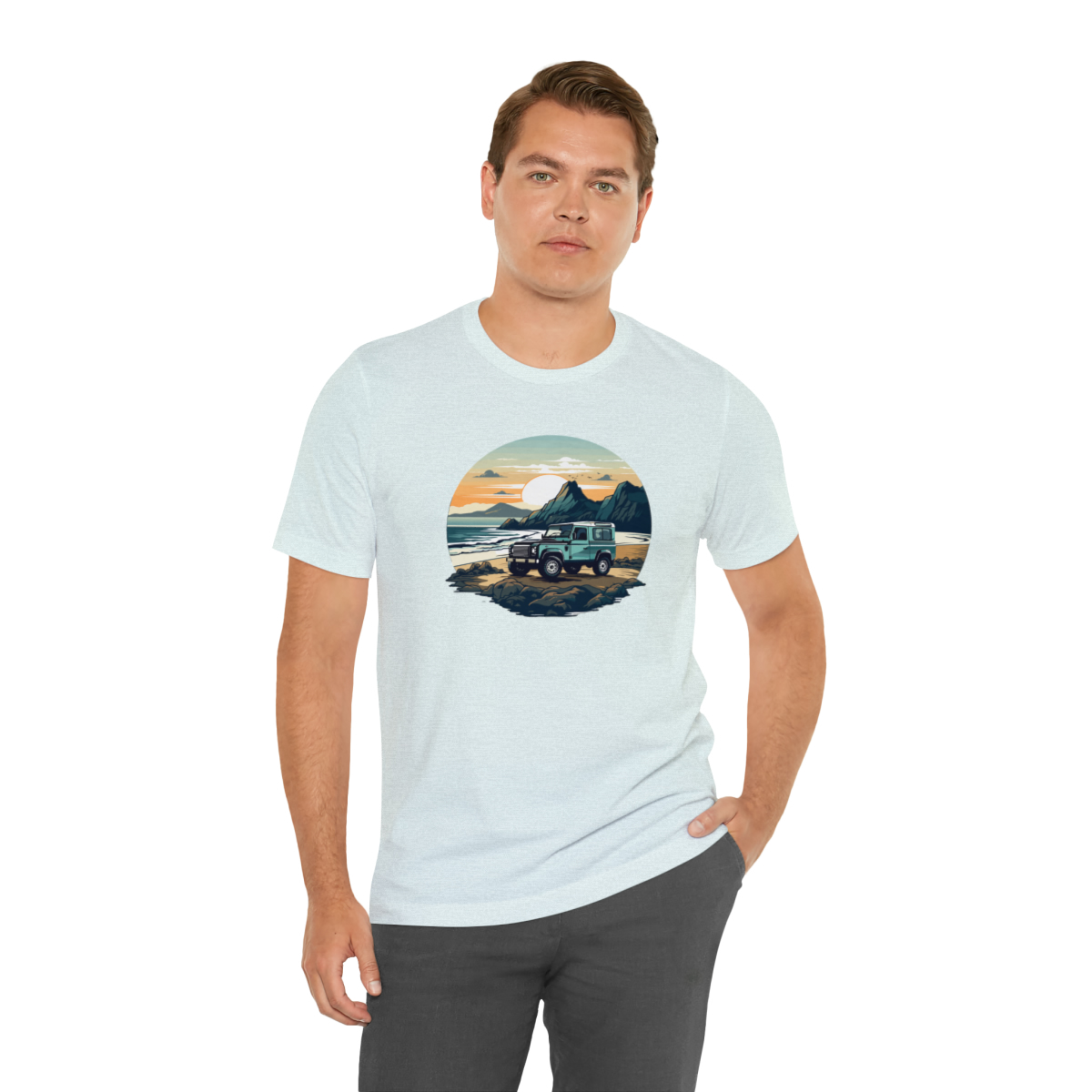Land Rover Defender 90 - Beach Time - Bishop+Rook Tee - Image 90