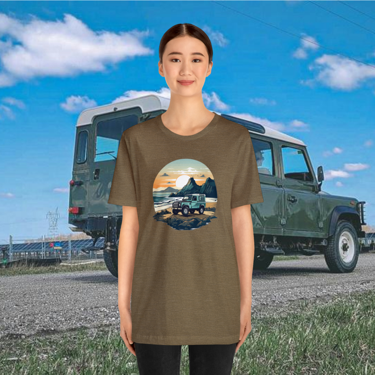 Land Rover Defender 90 - Beach Time - Bishop+Rook Tee - Image 63